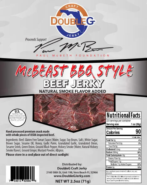 Paul McBeth McBeast BBQ Beef Jerky