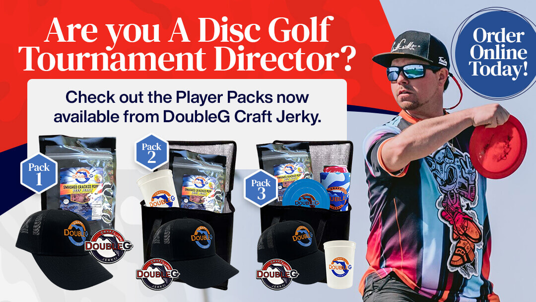 DoubleG Jerky offers Disc Golf Tournament Directors a new easy program for player packs